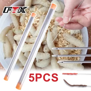 Agulha FTK de Inox para Minhocas – Ferramenta de Isco Oca e Portátil