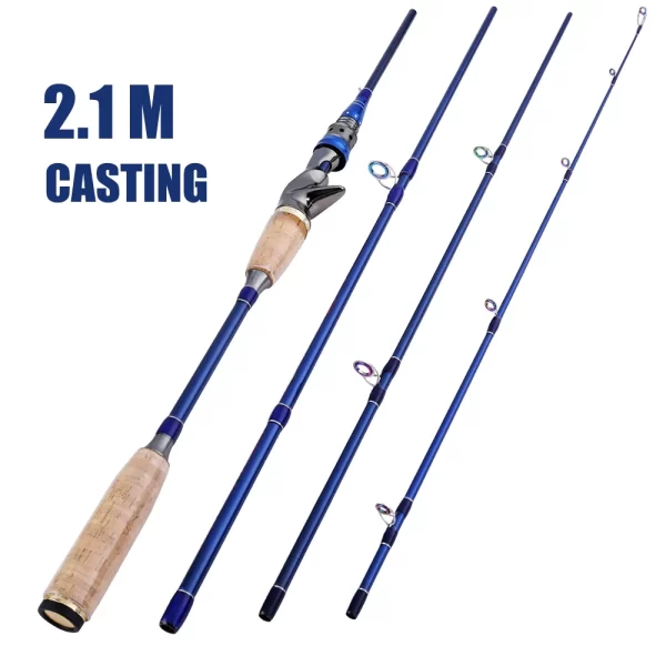 Cana Sougayilang 2.1m Carbono Ultraligeira Spinning/Casting 4 Secções - Image 11