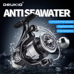 Carreto Spinning DEUKIO LEXA Pro 2000-7000, Drag 15kg, 5.2:1, Impermeável