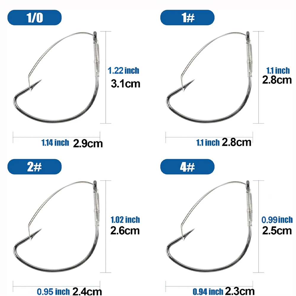 Anzóis Wacky Weedless com Proteção Antienrosco (10 unidades) - Image 2