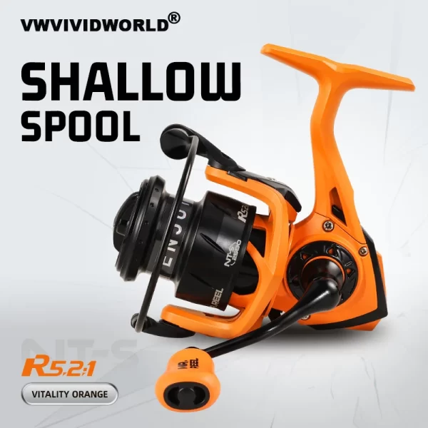 Carreto de Spinning VWVIVIDWORLD NTS2 com Bobine Rasa e Drag 6kg