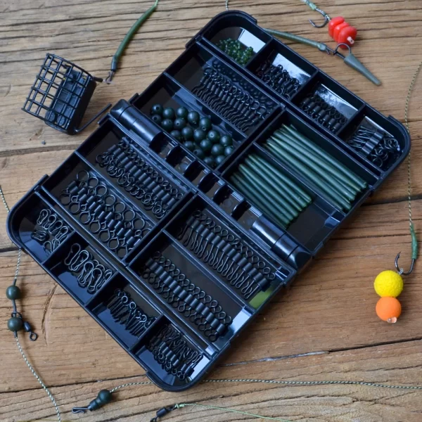 Kit de 280 Acessórios de Montagem para Pesca à Carpa Hirisi XP-311 com Estojo Organizador - Image 2