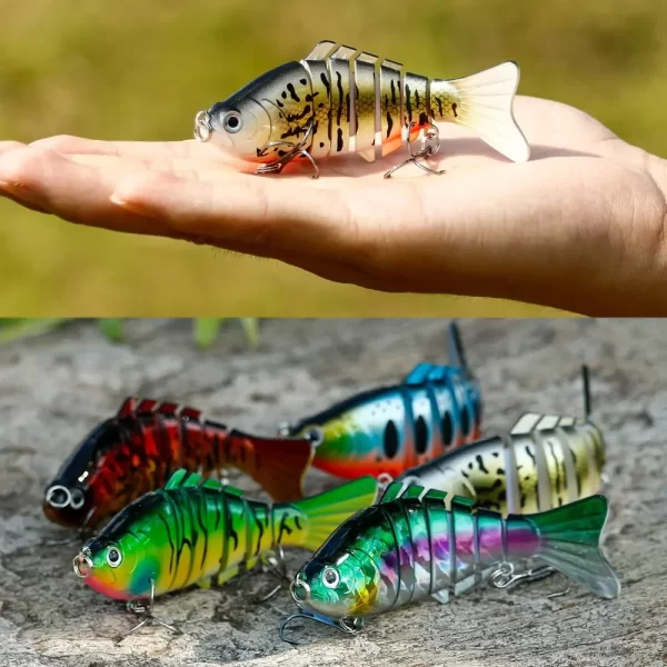Conjunto 5 Amostras Articuladas Swimbait Sougayilang 10cm 16g - Image 3