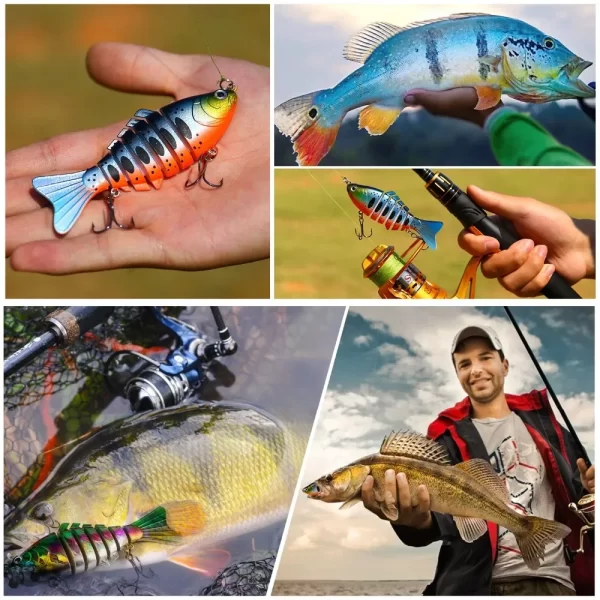 Conjunto 5 Amostras Articuladas Swimbait Sougayilang 10cm 16g - Image 5