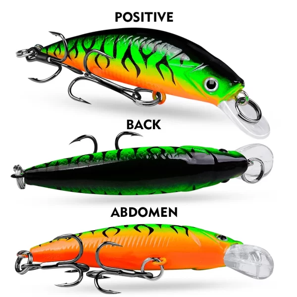 Amostra Sinking Jerkbait 6g 6cm de Lançamento Longo com Anzóis 8# - Image 5