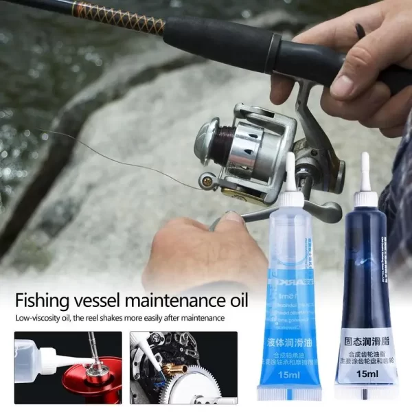 Kit de Manutenção para Carretos – Óleo e Massa Lubrificante 2x15ml para Rolamentos e Engrenagens - Image 4