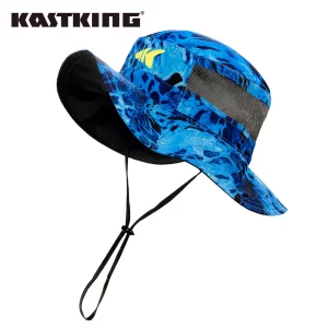 Chapéu de Pesca KastKing com Proteção Solar SPF 50, Respirável, com Aba Larga