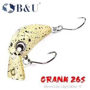 Amostra B&U Crankbait Micro Sinking 3cm 2.4g Shallow Diver (0.3–0.6m)