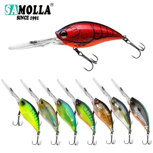 Amostra Crankbait SAMOLLA Flutuante Shallow Diver ação até 1.2m 21g 11,4cm