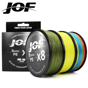 Linha Multifilamento JOF X8 150M–500M 8 Fios Flutuante – 20 lb a 100 lb