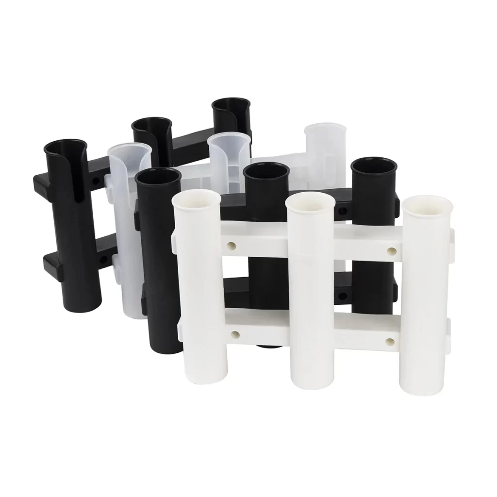 Suporte de Cana para Barco em ABS – Suporte Vertical com 3 Tubos