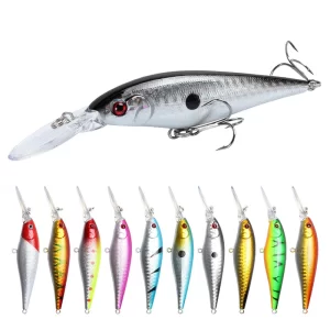 Amostra Crankbait Prunanm de Natação Profunda 11cm 10g