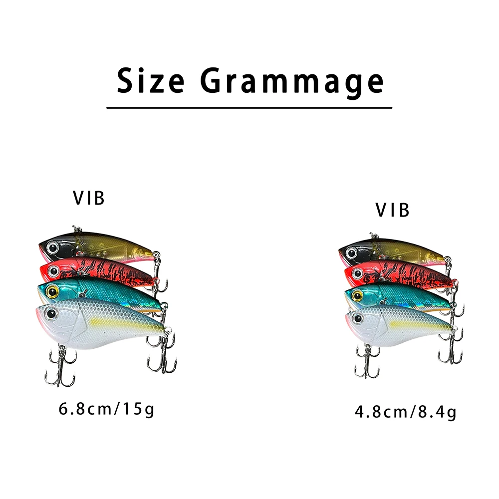 Amostra Crankbait VIB NEPTUNE SPEAR 4.8cm/6.8cm Afundamento Lento - Image 4