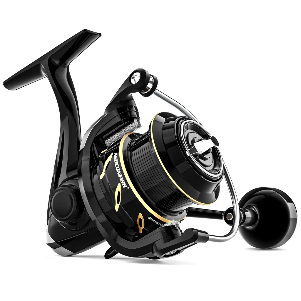 Carreto Spinning Ashconfish DF 8 Rolamentos 5.2:1 com Drag de 8kg Alumínio