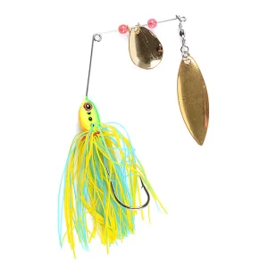 Spinnerbait Sandomey 16.3 g com Colheres Metálicas e Saiote de Silicone