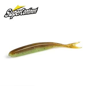 Amostra Softbait Cauda Bifurcada (Fluke) Supercontinent HP Minnow 75mm 1.8g (15 unidades)