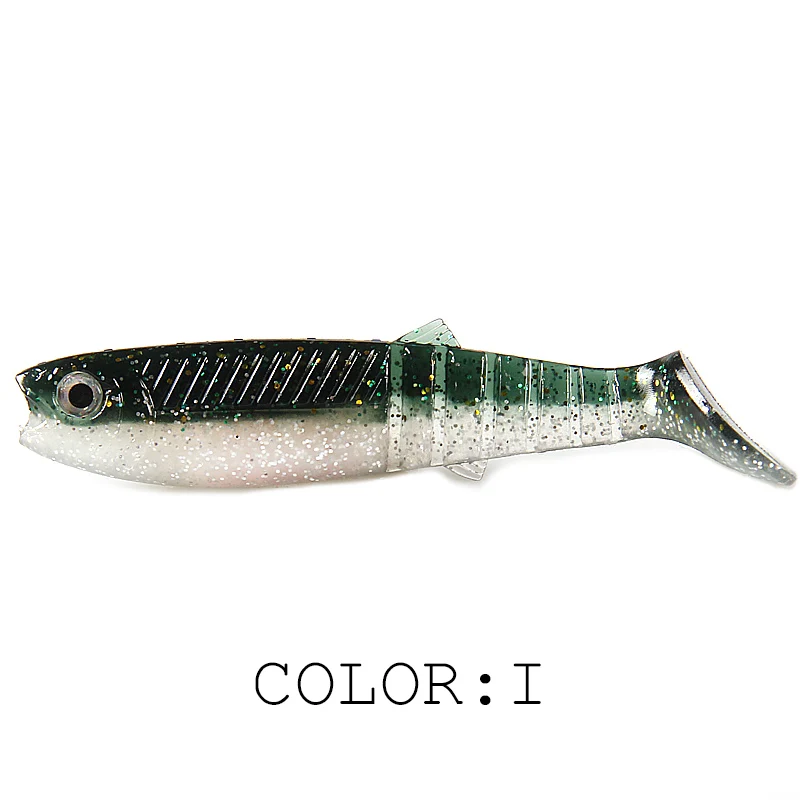 Amostra Softbait Supercontinent Cannibal Bicolor com Aroma 62mm, 80mm ou 96mm T-Tail - Image 21