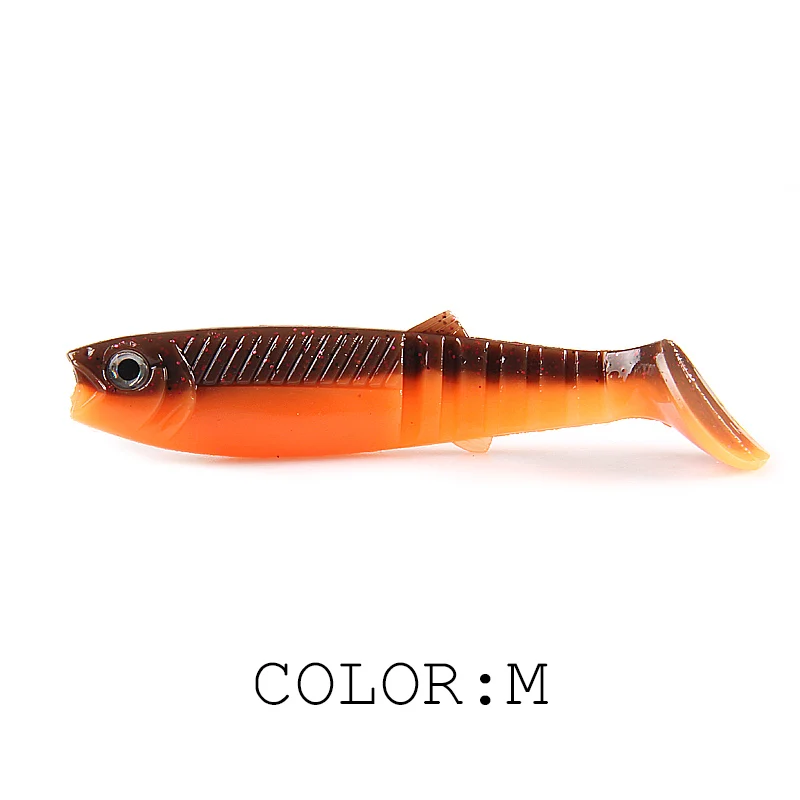 Amostra Softbait Supercontinent Cannibal Bicolor com Aroma 62mm, 80mm ou 96mm T-Tail - Image 13