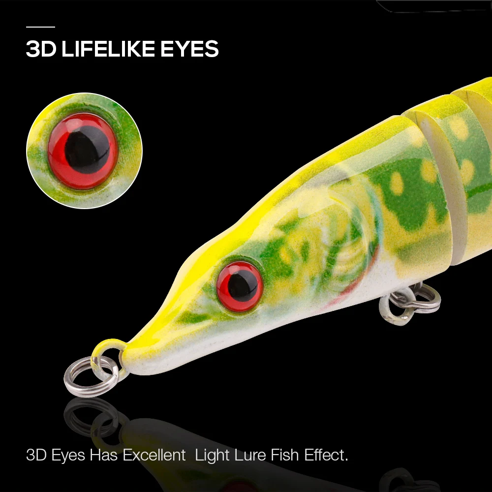 Amostra TREHOOK Swimbait Articulado Pike ABS 10 cm 8,7 g - Image 4