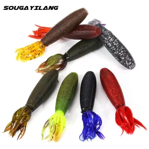 Amostra Sougayilang Softbait Criatura 95 mm 10 g (5 Unid.)