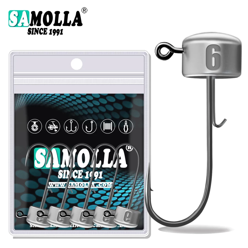 Cabeça Chumbada SAMOLLA com Anzol (Ned Rig) 1.8 g a 6 g