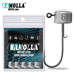 Cabeça Chumbada SAMOLLA com Anzol (Ned Rig) 1.8 g a 6 g