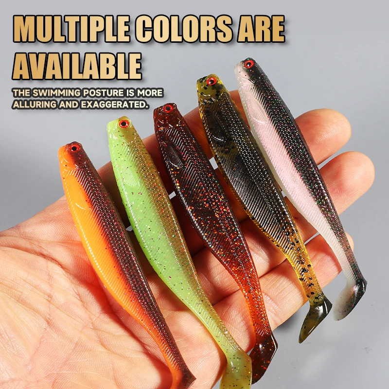 Amostra Softbait Supercontinent ShadTeez T-Tail 50mm, 70mm ou 100mm - Image 4
