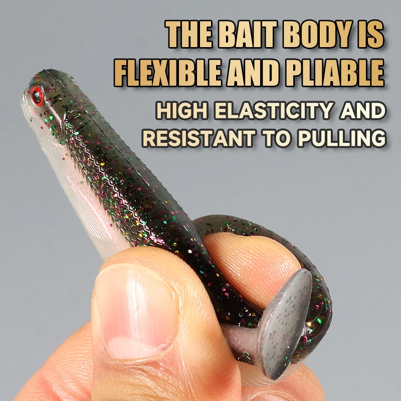 Amostra Softbait Supercontinent ShadTeez T-Tail 50mm, 70mm ou 100mm - Image 6