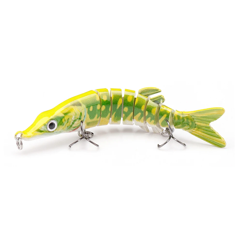Amostra TREHOOK Swimbait Articulado Pike ABS 10 cm 8,7 g - Image 8