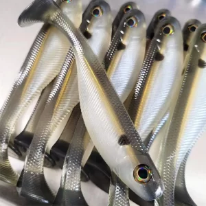 Amostra Softbait Silicone Minnow 8.8 cm 5 g – Pack 5 Unidades