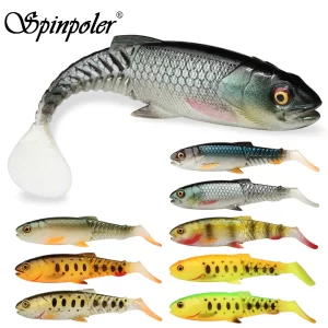 Amostra Spinpoler Softbait Paddle Tail Predator Silicone 6.5 cm / 8.5 cm / 10.5 cm / 12 cm