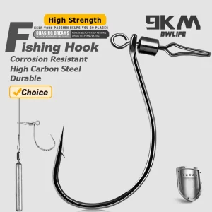 Conjunto 30 Anzóis Drop Shot 9KM com Destorcedor Integrado