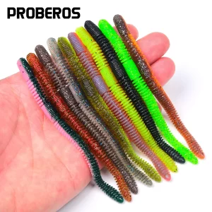 Conjunto 10 Amostras Softbait PROBEROS Verme Finesse Flutuante 3.6g
