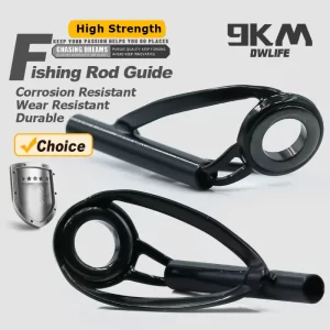 Kit 9KM DWLIFE Pontas de Passadores em Aço Inoxidável com Anel Cerâmico para Reparação de Canas