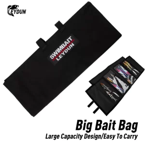 Bolsa LEYDUN Porta-Amostras Swimbait até 30cm com 4 Bolsos Híbridos