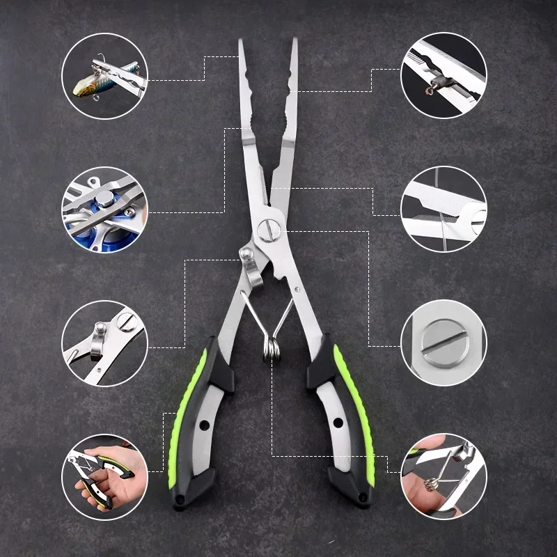 Alicate de Pesca ZWICKE Inox Multifunções com Cabo em Borracha e Estojo - Image 6