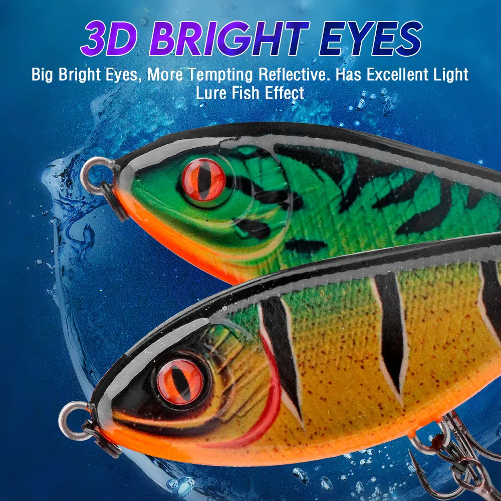 Amostra Jerkbait Lipless GOBASS 90mm 21g Sinking – Conjunto 5 Unidades com Caixa - Image 5