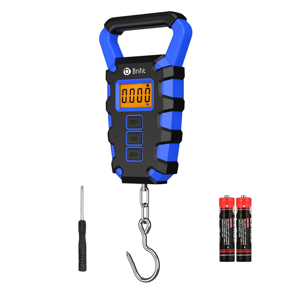 Balança Digital Portátil 50kg Bifit com Gancho e Fita Métrica para Pesca