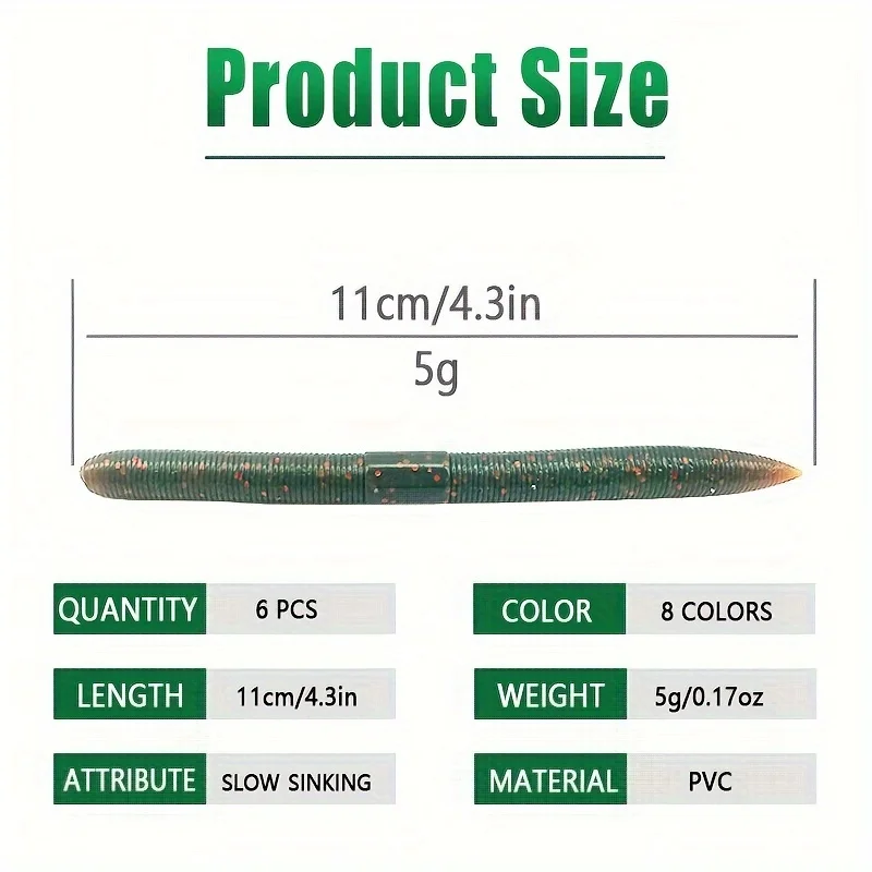Conjunto 6 Amostras Softbait LOFISHPER 10,2cm - Image 3