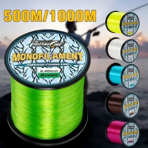Linha Monofilamento Nylon Japonês com Revestimento Fluorocarbono 500m/1000m 3–39lb