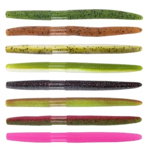 Conjunto 4 Vinis Weihefishing Add Salt Grub (Senko) 13,5cm 10g para Predadores