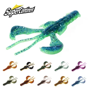 Conjunto 5 Vinis Supercontinent CRAZY Lagostim 65mm e 40mm com Aroma a Camarão