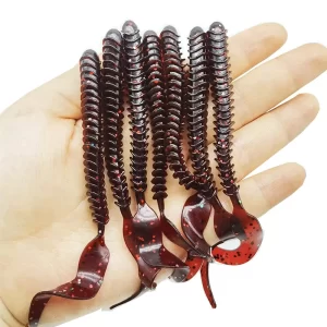 Conjunto 8 Vinis LOFISHPER R039 Tipo Worm 9,5cm 2,7g