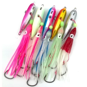 Inchiku Fiscan com Saia Octopus para Slow Jigging 40g a 200g
