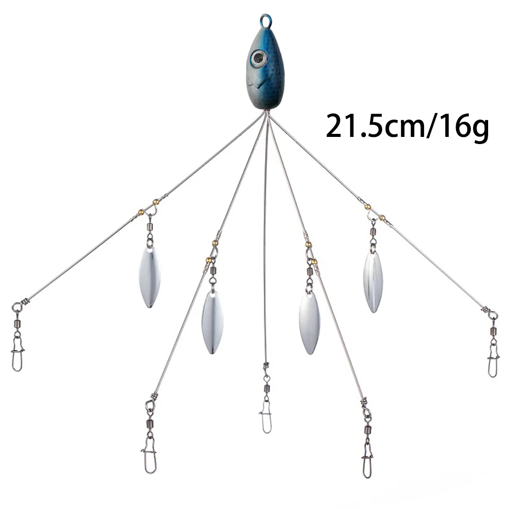 Montagem Alabama Rig Mycena de 5 Braços 18g para Vinis e Swimbaits - Image 14
