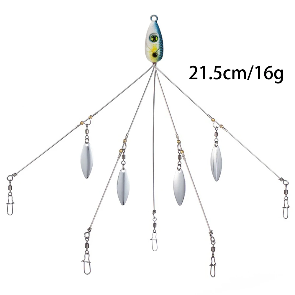 Montagem Alabama Rig Mycena de 5 Braços 18g para Vinis e Swimbaits - Image 17
