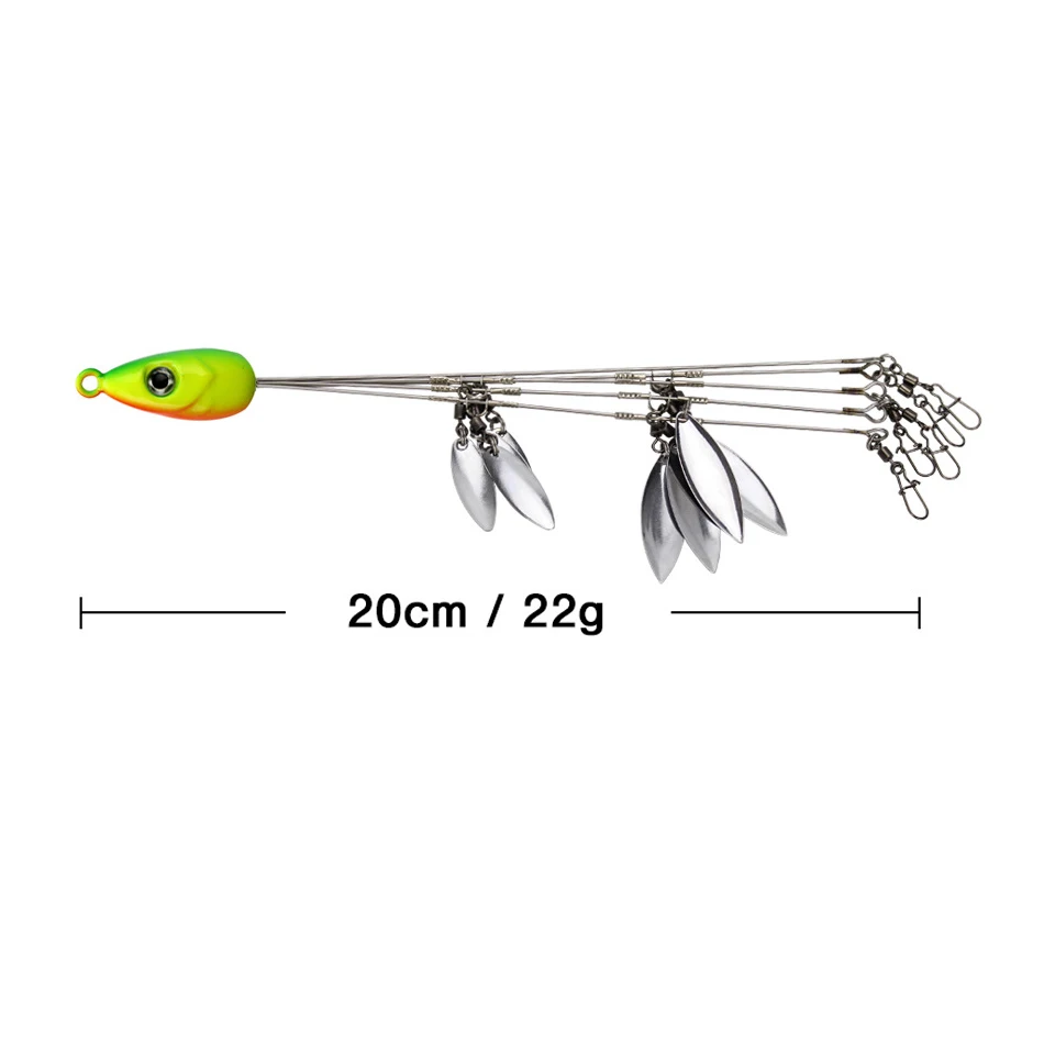Montagem Alabama Rig Mycena de 5 Braços 18g para Vinis e Swimbaits - Image 13