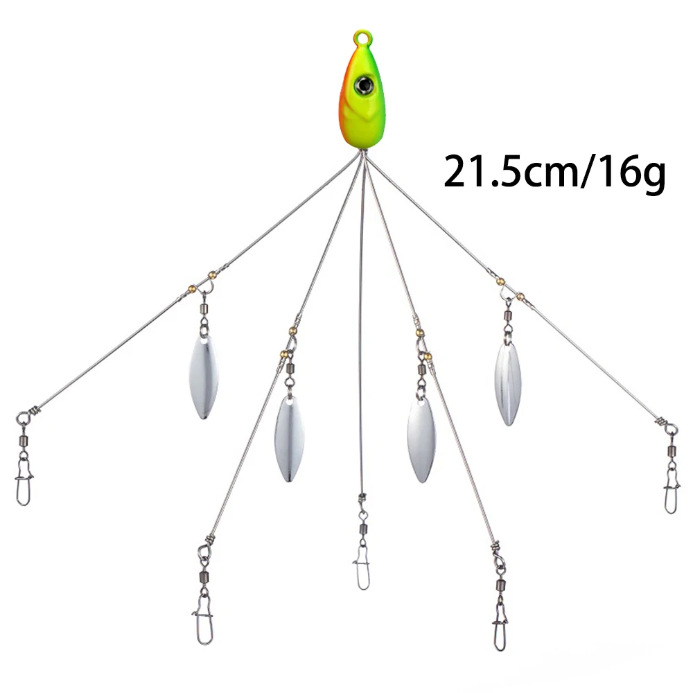 Montagem Alabama Rig Mycena de 5 Braços 18g para Vinis e Swimbaits - Image 8