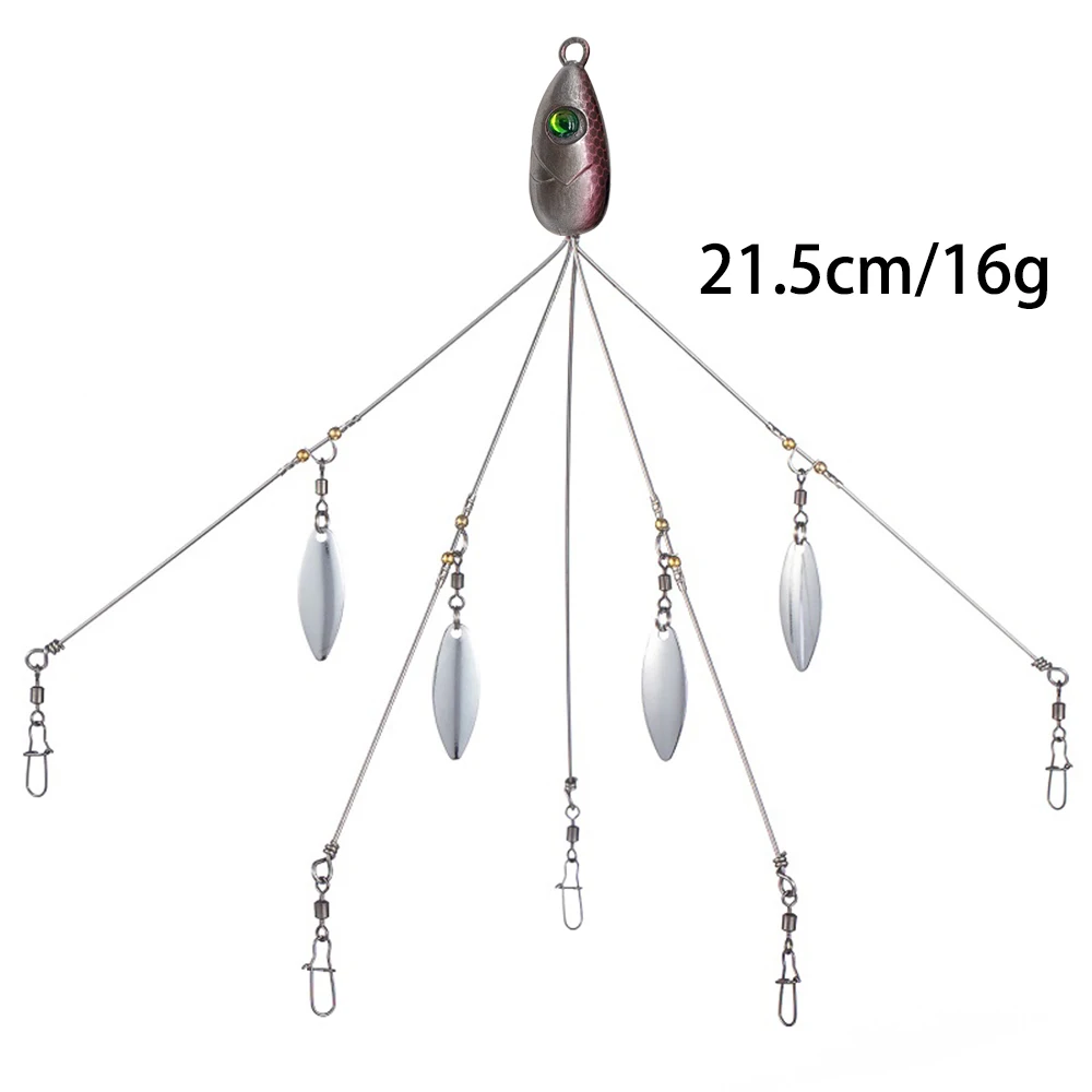Montagem Alabama Rig Mycena de 5 Braços 18g para Vinis e Swimbaits - Image 18