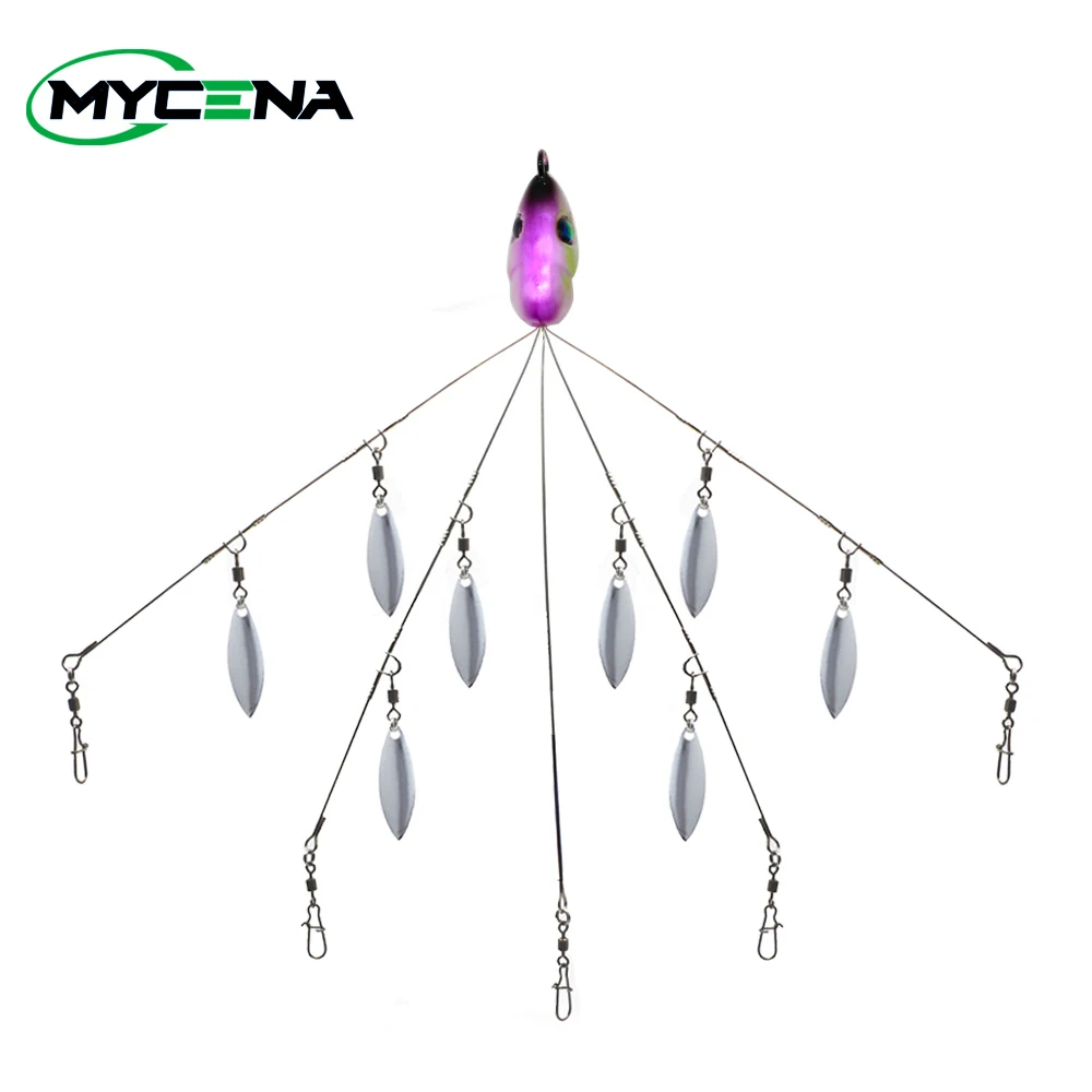 Montagem Alabama Rig Mycena de 5 Braços 18g para Vinis e Swimbaits